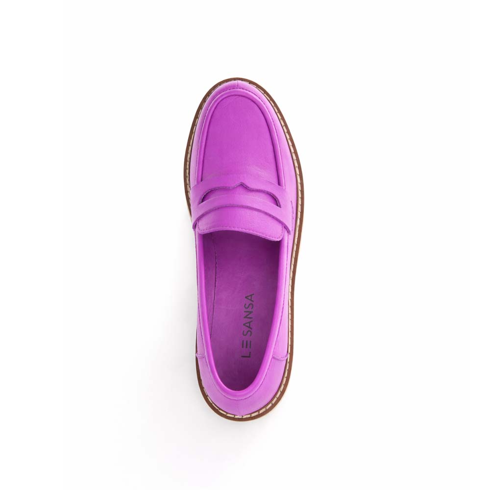 Le Sansa Zoey purple casual shoes with a stylish design and comfortable fit, shown on a white background.