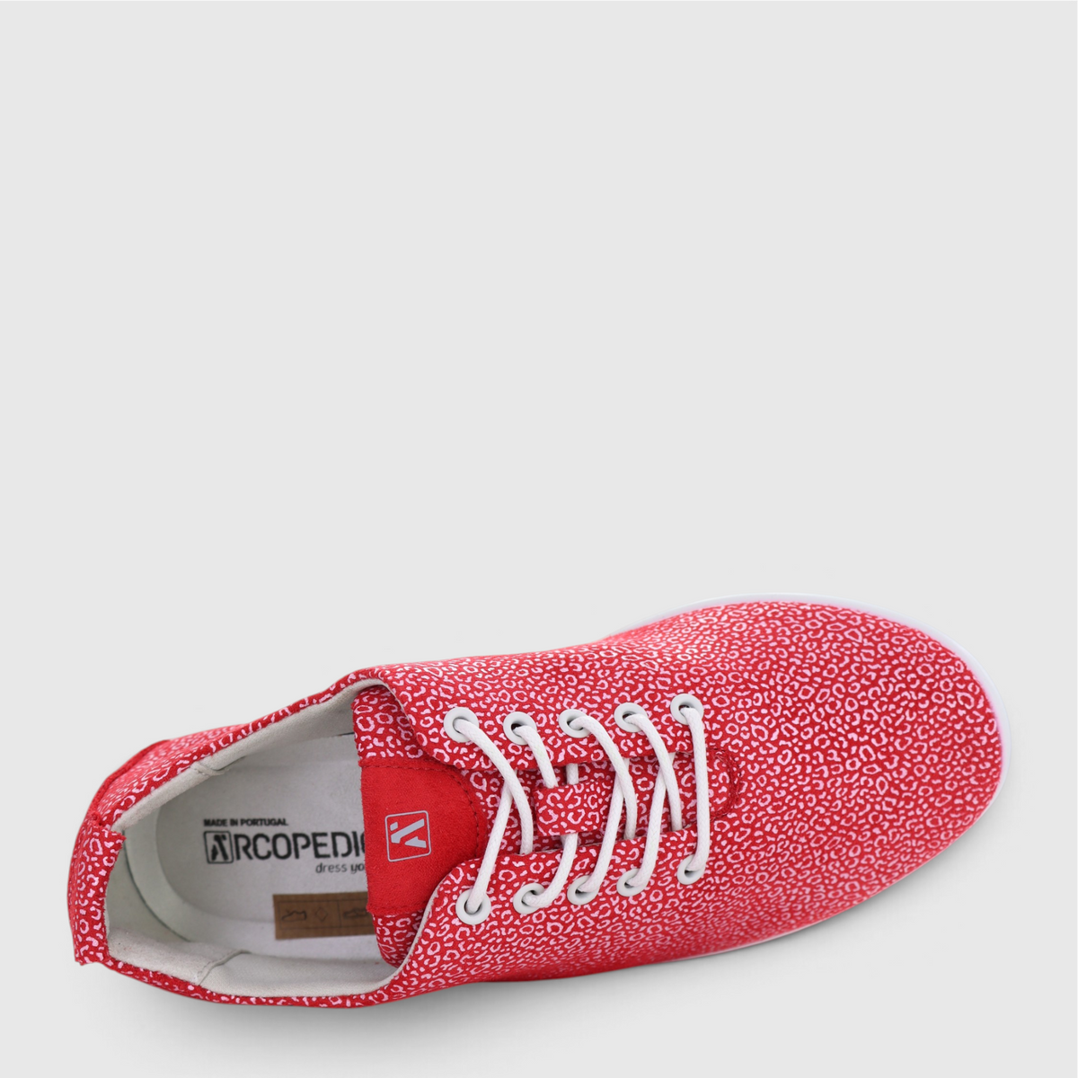ARCOPEDICO LANIN RED LT GREY SOLE