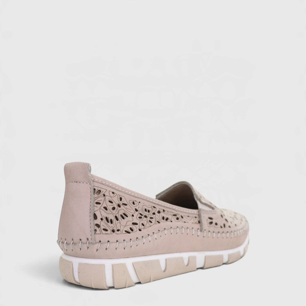 Cabello Camden taupe slip-on shoes with rounded toes and low heel, casual footwear for everyday wear.