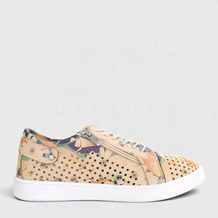 Cabello EG17 Floral sneakers with colorful floral pattern, casual athletic shoes for everyday wear.