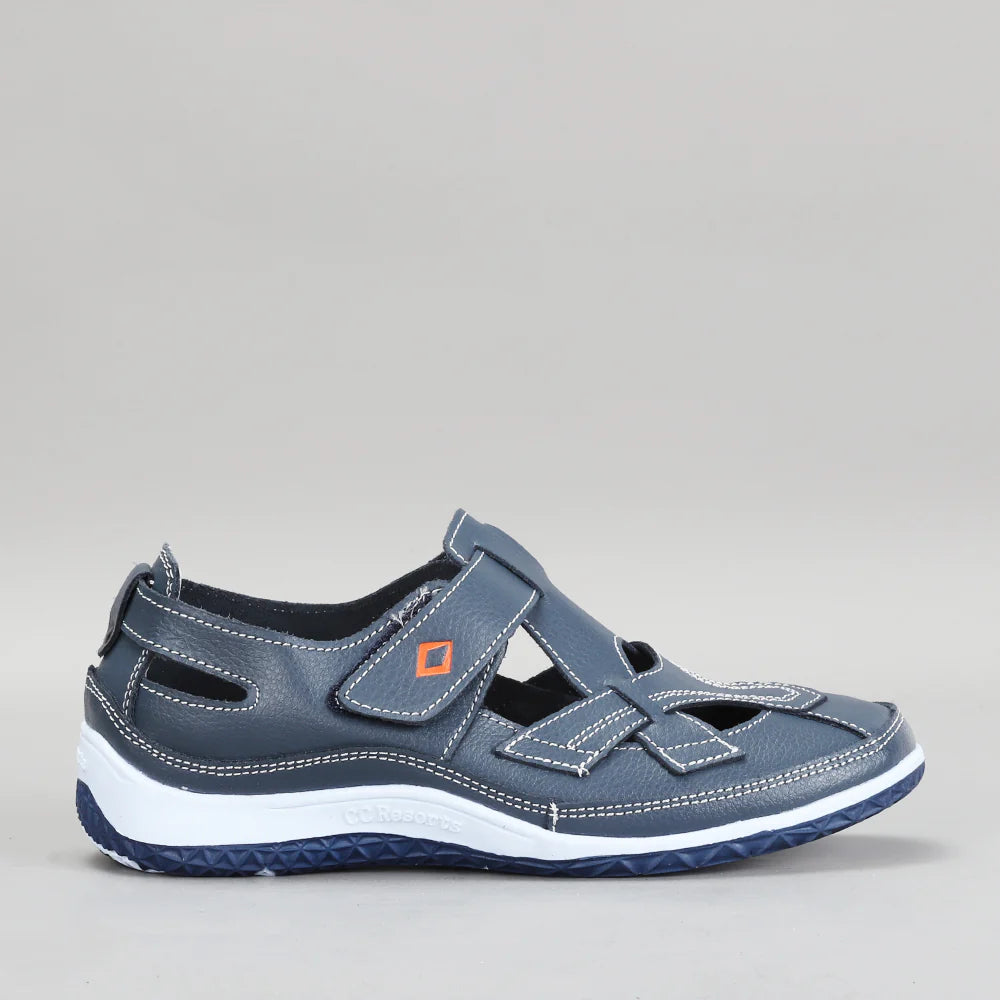 CC RESORTS JACKIE NAVY Women Flats - Zeke Collection NZ