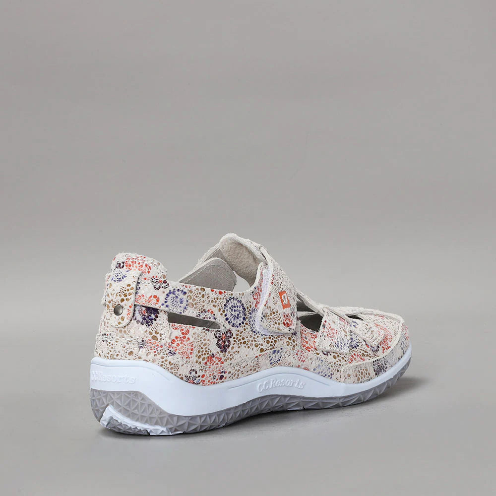 CC RESORTS JACKIE STONE FLORAL Women Flats - Zeke Collection NZ