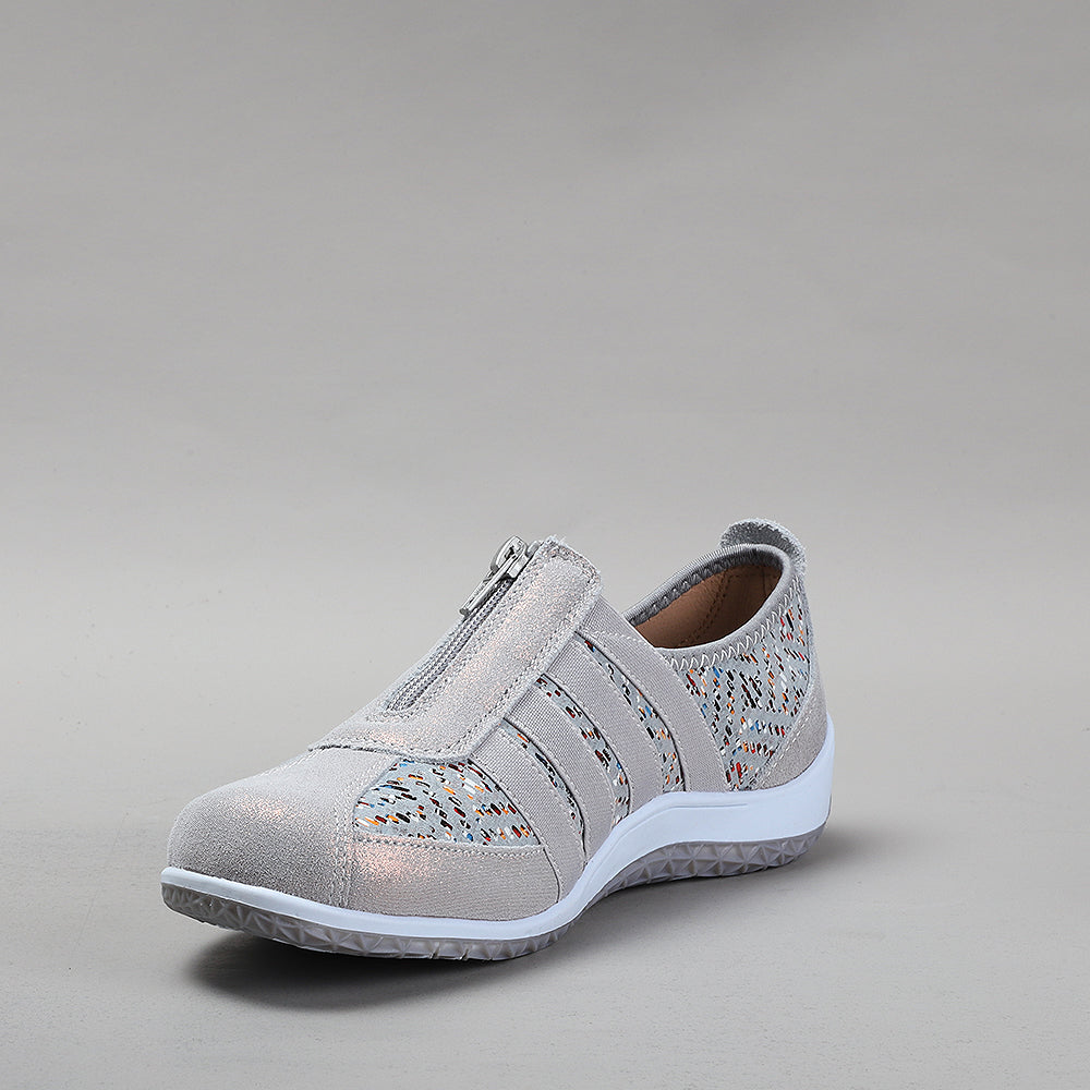 CC Resorts Jada Grey Multi casuals featuring a southwestern-inspired design with stylish, comfortable footwear.