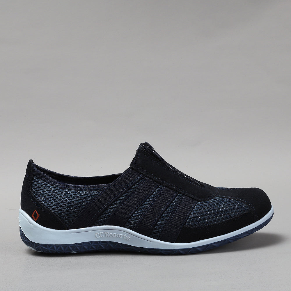 CC Resorts Jada Navy casuals, navy-colored shoes with stylish design, featuring comfortable soles and modern look.