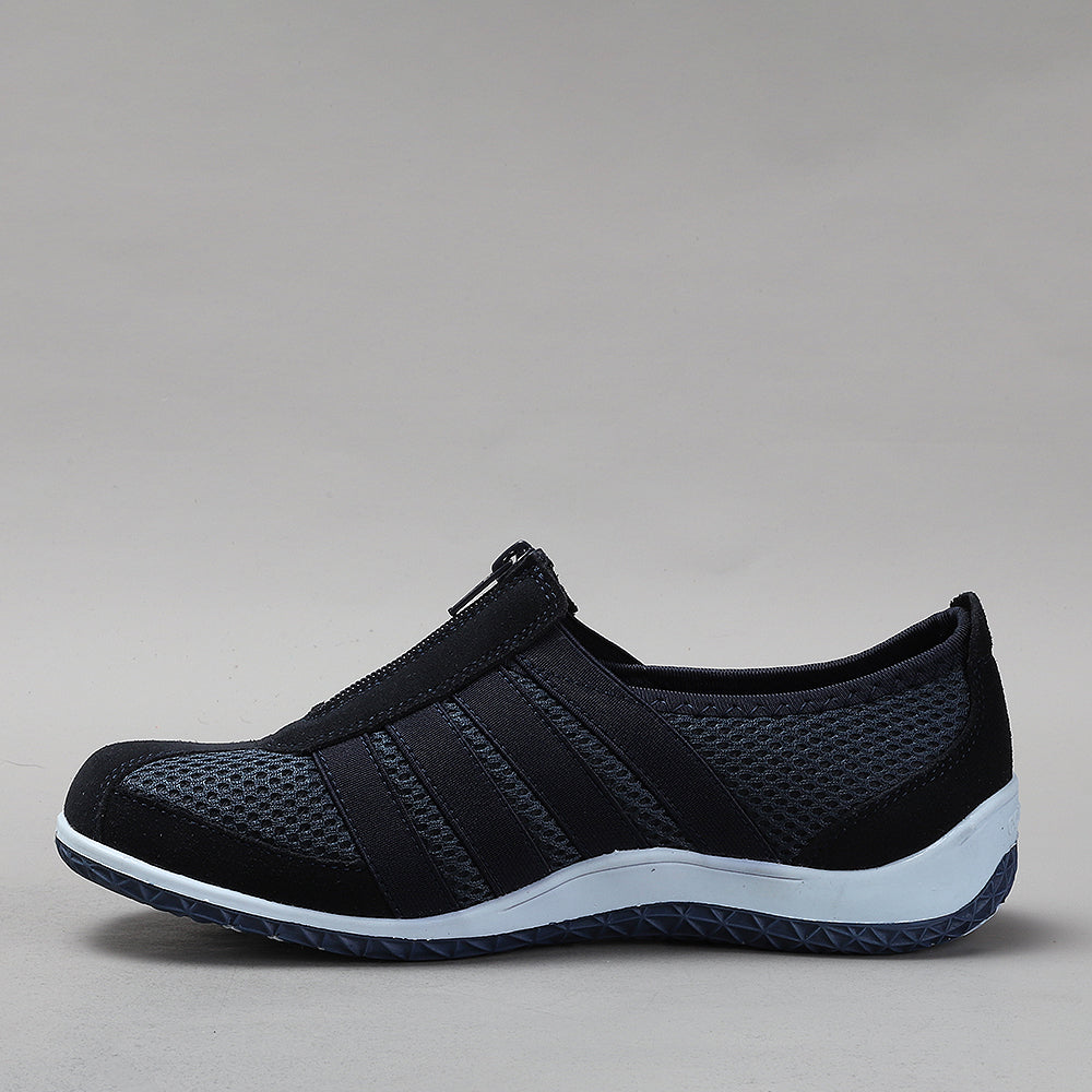 Casual navy sweater by CC Resorts featuring a relaxed fit and soft knit fabric, ideal for casual wear and comfortable style.