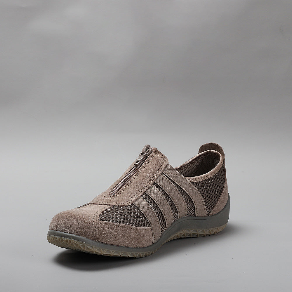 Casuals by CC Resorts, Jada Taupe sandals with chunky straps and cushioned soles, designed for comfortable summer wear.