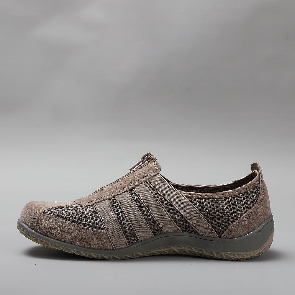 CC Resorts JADA Taupe casuals shoe with beige and taupe tones, featuring a comfortable slip-on design.