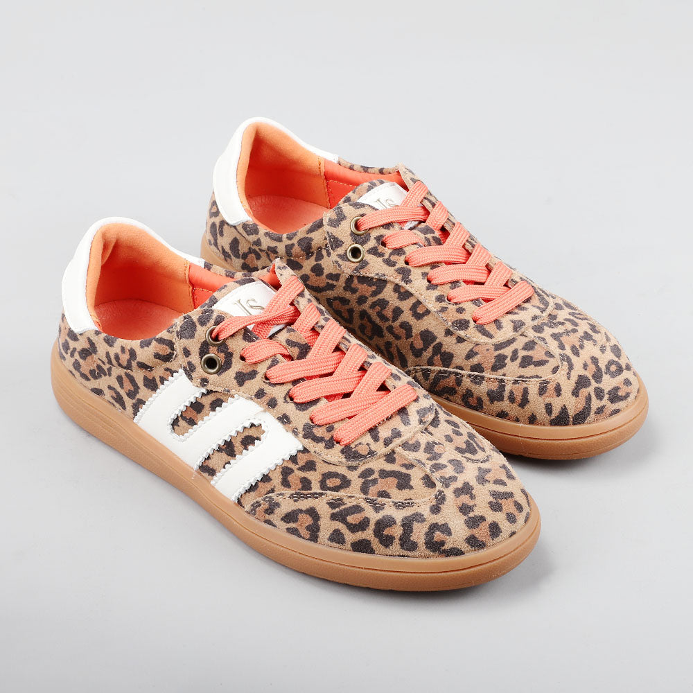 LE SANSA JUNO LEOPARD PRINT ORANGE