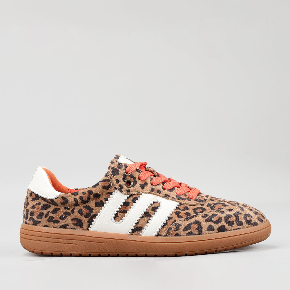 LE SANSA JUNO LEOPARD PRINT ORANGE