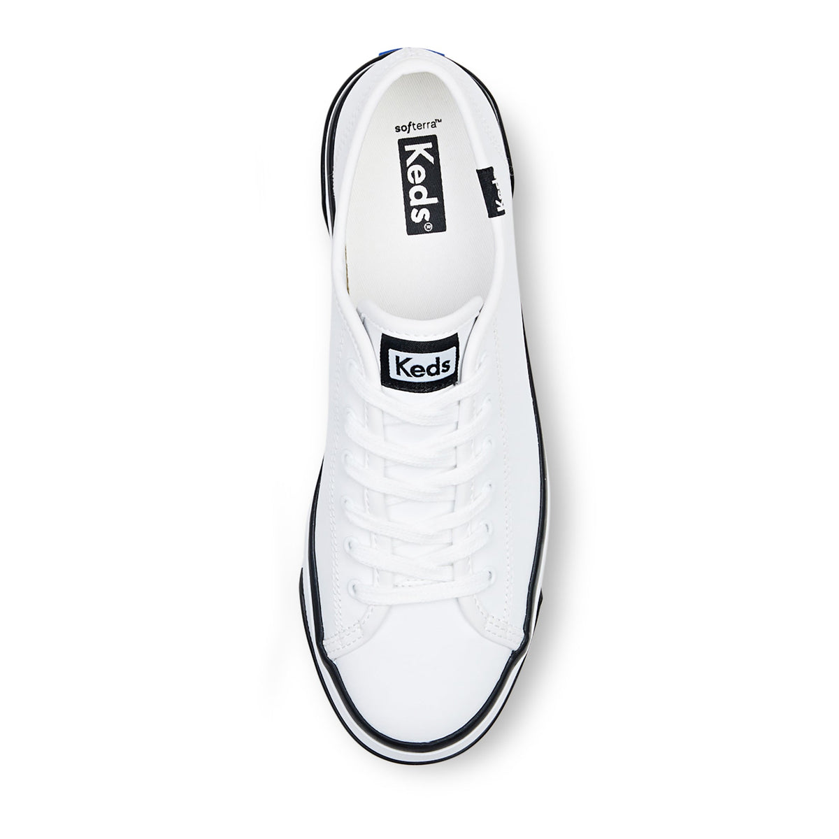 White KEDS Triple Up Bumper sneakers featuring a sleek design and comfortable fit, perfect for casual wear.