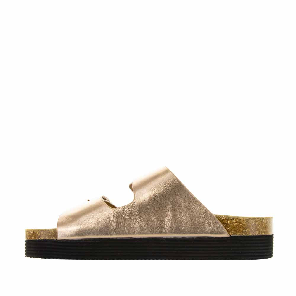 LE SANSA Lesansa Duke flats in rose gold with sleek design and pointed toe, perfect for stylish everyday wear.