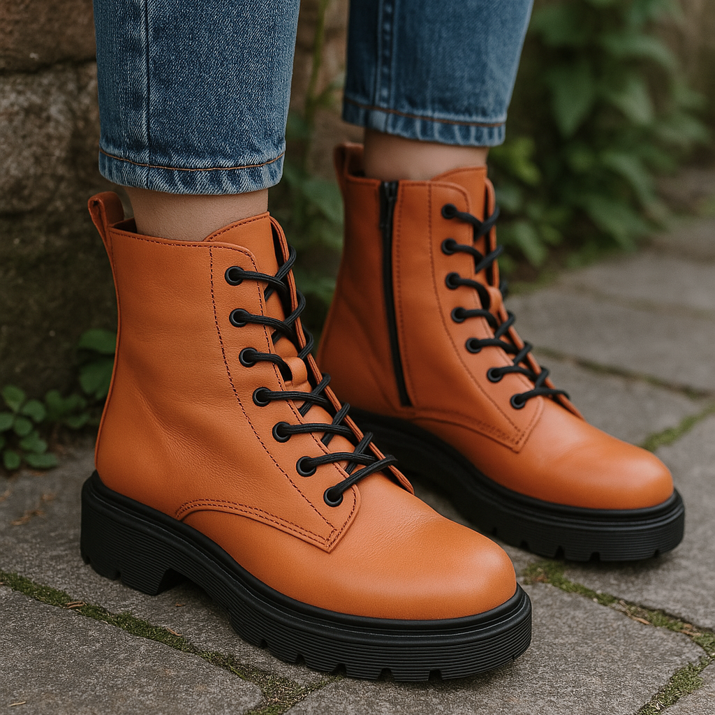 LESANSA RADIANT ORANGE Women Boots - Zeke Collection NZ
