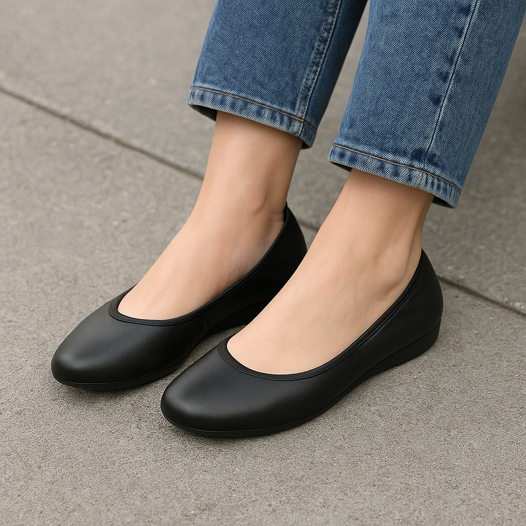 LE SANSA BARBIE BLACK Women Belle Flats - Zeke Collection NZ