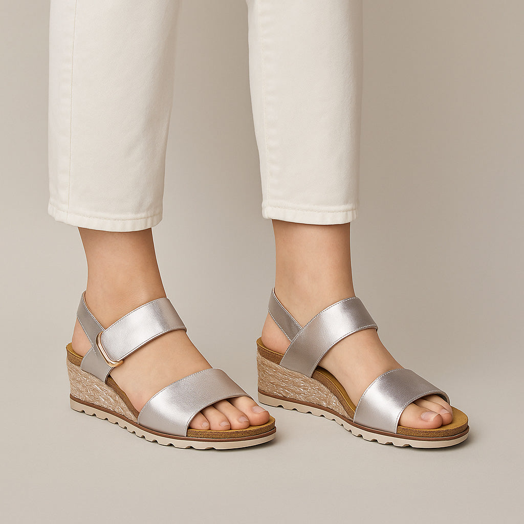 LE SANSA EVITA CHAMPAGNE Women Sandals - Zeke Collection NZ