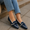 LE SANSA OLA NAVY CREAM Women Loafers - Zeke Collection NZ