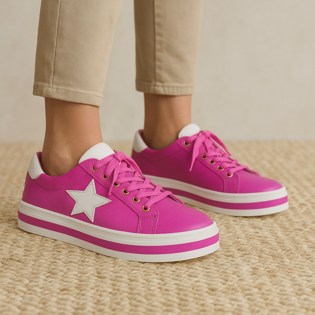 LE SANSA SAVIS HOT PINK Women Sneakers - Zeke Collection NZ