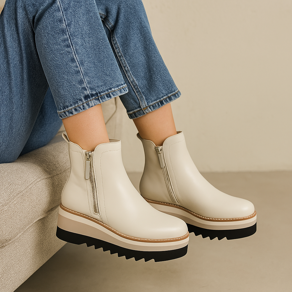 LE SANSA TINGLE BEIGE Women Boots - Zeke Collection NZ
