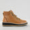 LE SANSA Lesansa Skip Tan boots with ankle-high design and buckle details, stylish footwear for casual or outdoor wear.