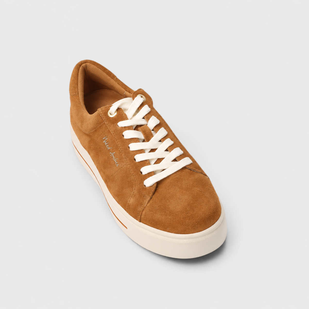 Naked Arches Azelia Butterscotch sneakers featuring tan and brown color with stylish design and comfortable fit.