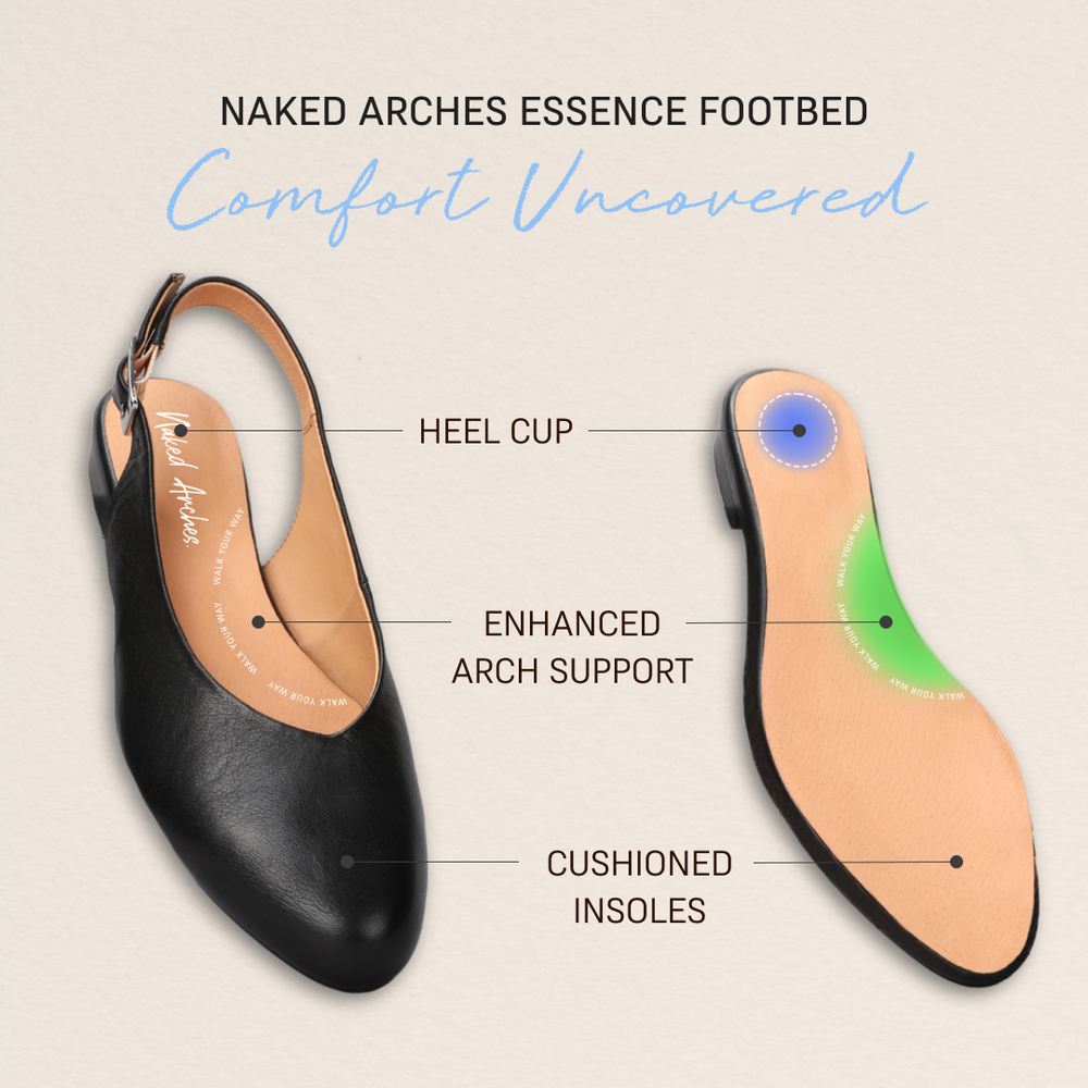 Naked Arches Yoko Sandals with tan leather straps and flat soles, showcasing a minimalist design perfect for casual wear.