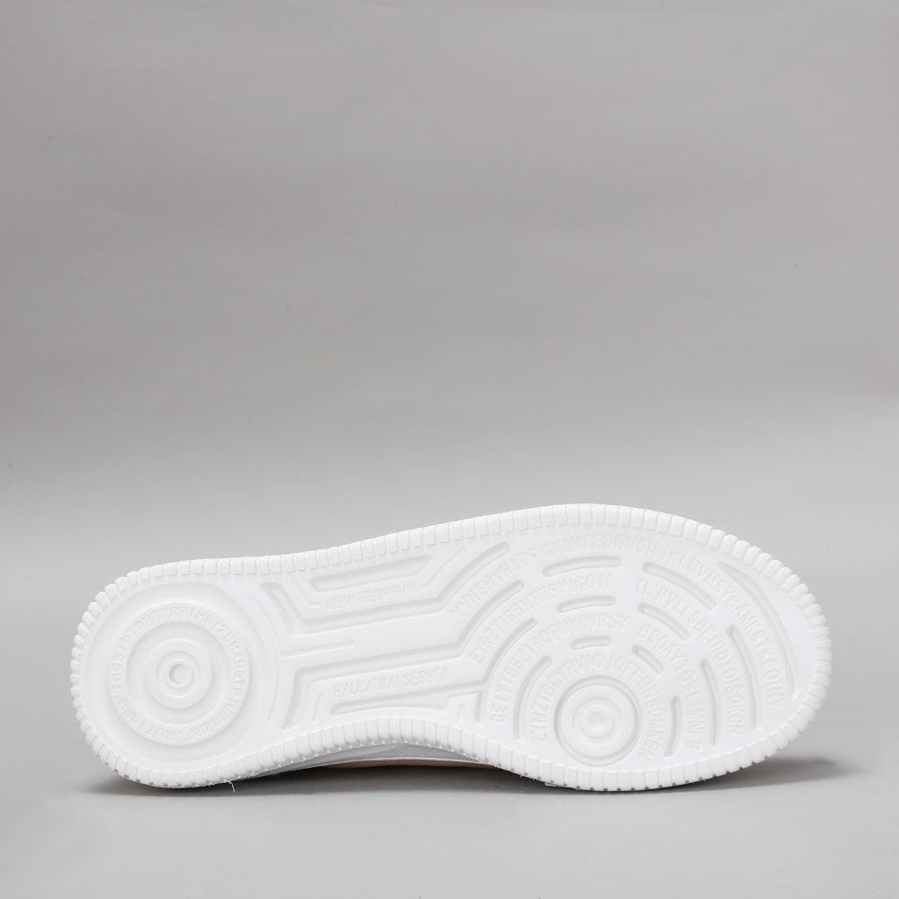Naked Arches Nelly Blush sneakers with blush pink and white soles, showcasing stylish casual footwear for women.