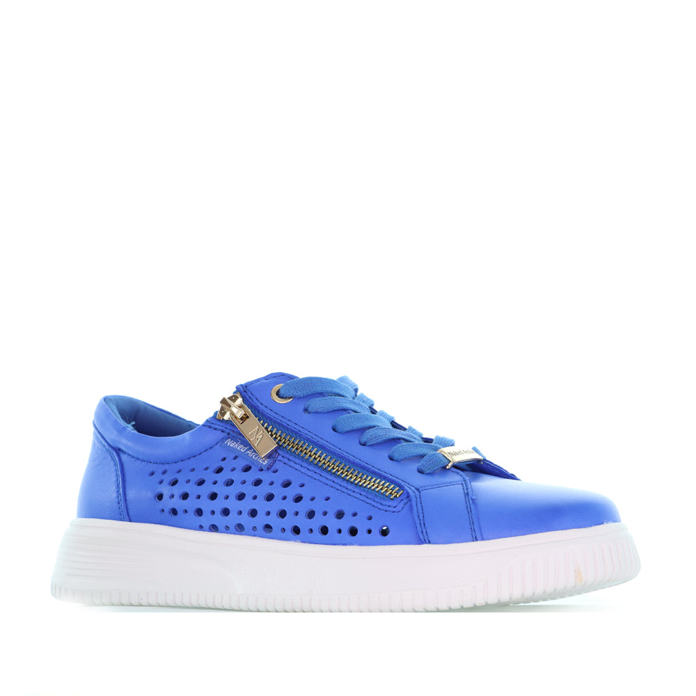 Naked Arches Noble Royal Blue sneakers with sleek design and vibrant blue color, featuring comfortable fit and stylish look.