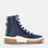 CABELLO Petra Navy boots with sleek navy leather design and stylish ankle height, showcasing a modern and elegant look.