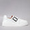 Le Sansa Philia white sneakers with a sleek design and white laces, showcasing a stylish casual footwear look.