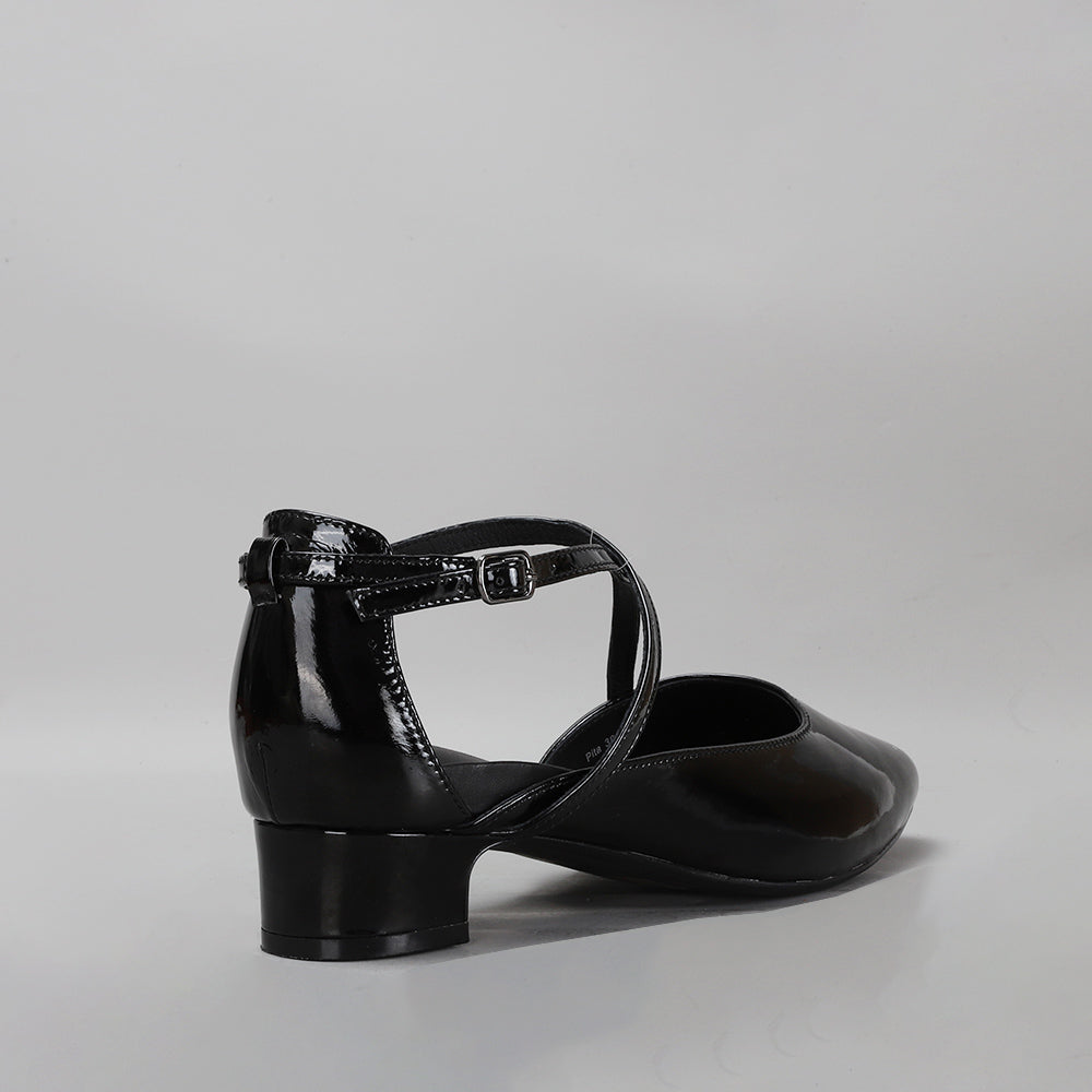 NAKED ARCHES PITA BLACK PATENT - Zeke Collection