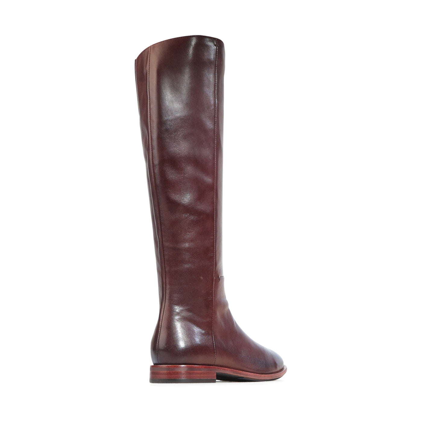 EOS Pheodora chestnut high boots, stylish knee-high footwear with a smooth leather finish and classic design.