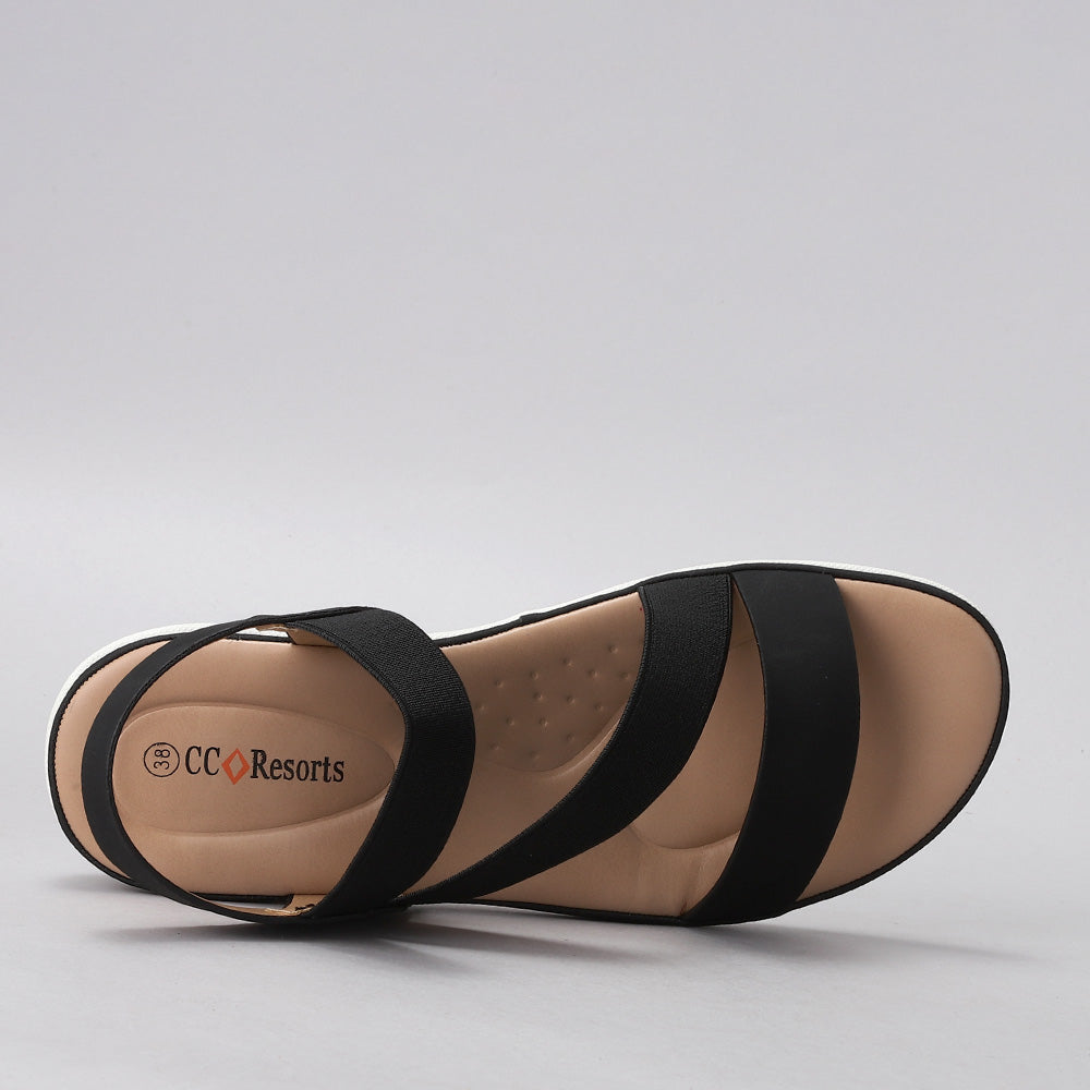 CC RESORTS QING BLACK Women Sandals - Zeke Collection NZ