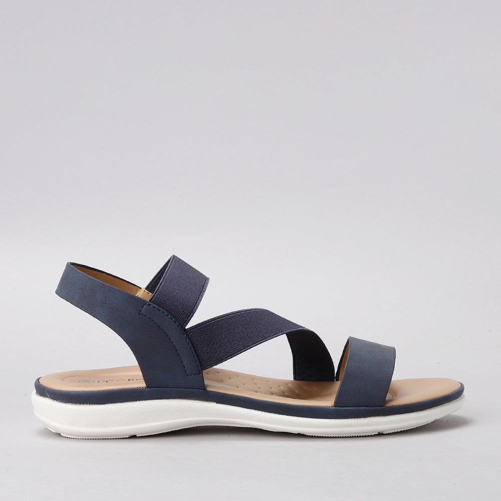 CC RESORTS QING NAVY Women Sandals - Zeke Collection NZ