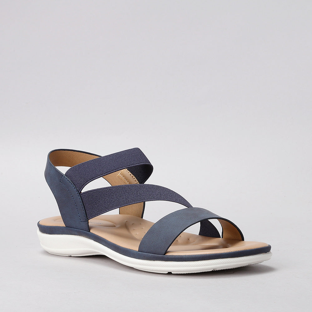 CC RESORTS QING NAVY Women Sandals - Zeke Collection NZ