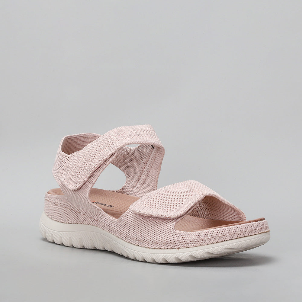 CC Resorts Ram Blush sandals with soft pink straps and comfortable flat soles, perfect for casual summer wear.