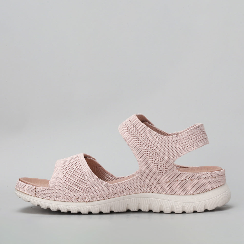 CC Resorts Ram Blush sandals featuring a blush-colored strap and comfortable flat sole, perfect for casual summer wear.