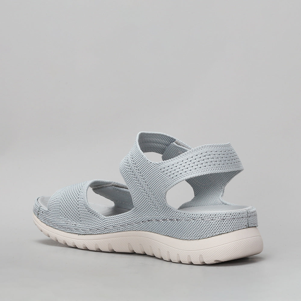 CC Resorts RAM LT Grey sandals with adjustable straps and cushioned soles, displayed on a neutral background.