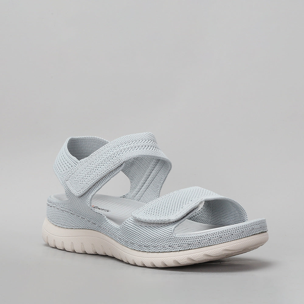 CC Resorts Ram LT Grey sandals with cushioned straps and durable soles, displayed on a neutral background.