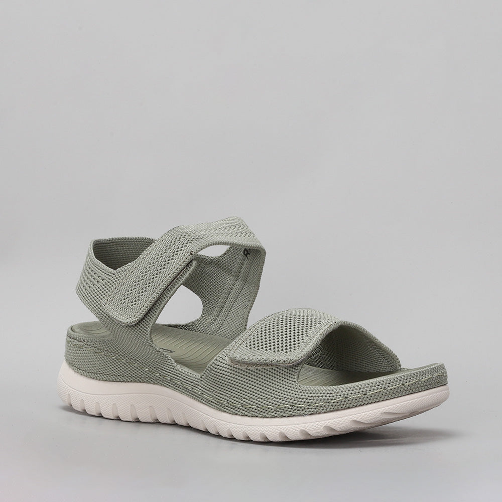CC Resorts Ram Khaki sandals featuring open-toe design, tan straps, and cushioned footbed for comfortable summer wear.