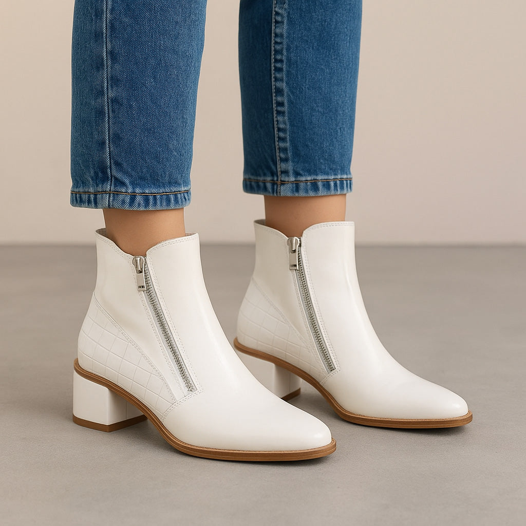 LE SANSA REFINE BONE Women Boots - Zeke Collection NZ