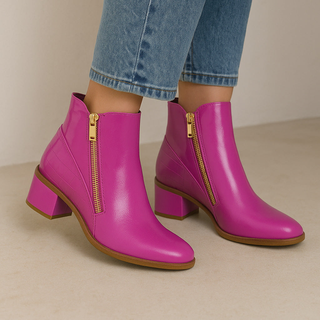LE SANSA REFINE HOT PINK Women Boots - Zeke Collection NZ
