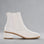 LE SANSA Remton Bone boots featuring a sleek design, ankle height, and neutral tone, perfect for casual or stylish wear.