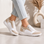 White blush LE SANSA Ryder sneakers with sleek design and comfortable fit, ideal for casual and athletic wear.