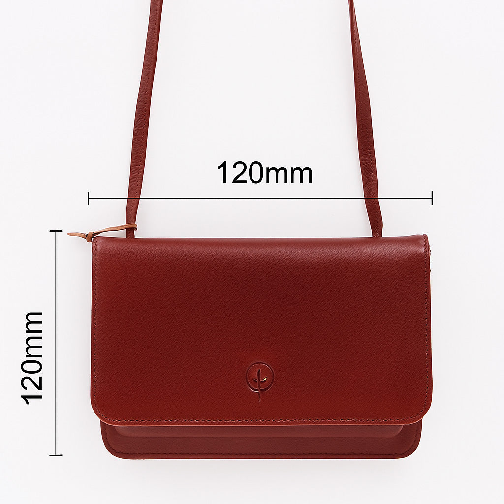 Second Nature CB4 chocolate handbag with structured design and top handle, showcasing a stylish and modern accessory.