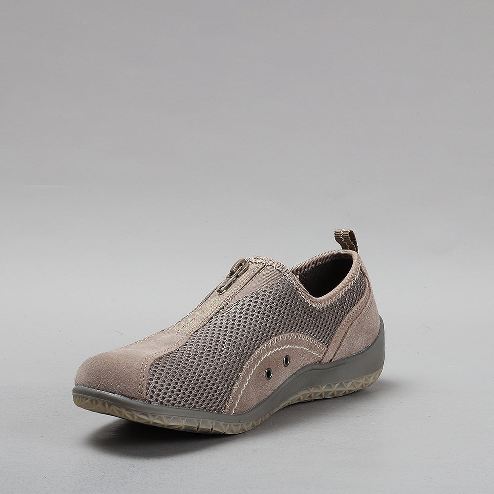 CC Resorts Sorrell taupe casual shoes with a sleek design and comfortable fit, shown in a close-up image.