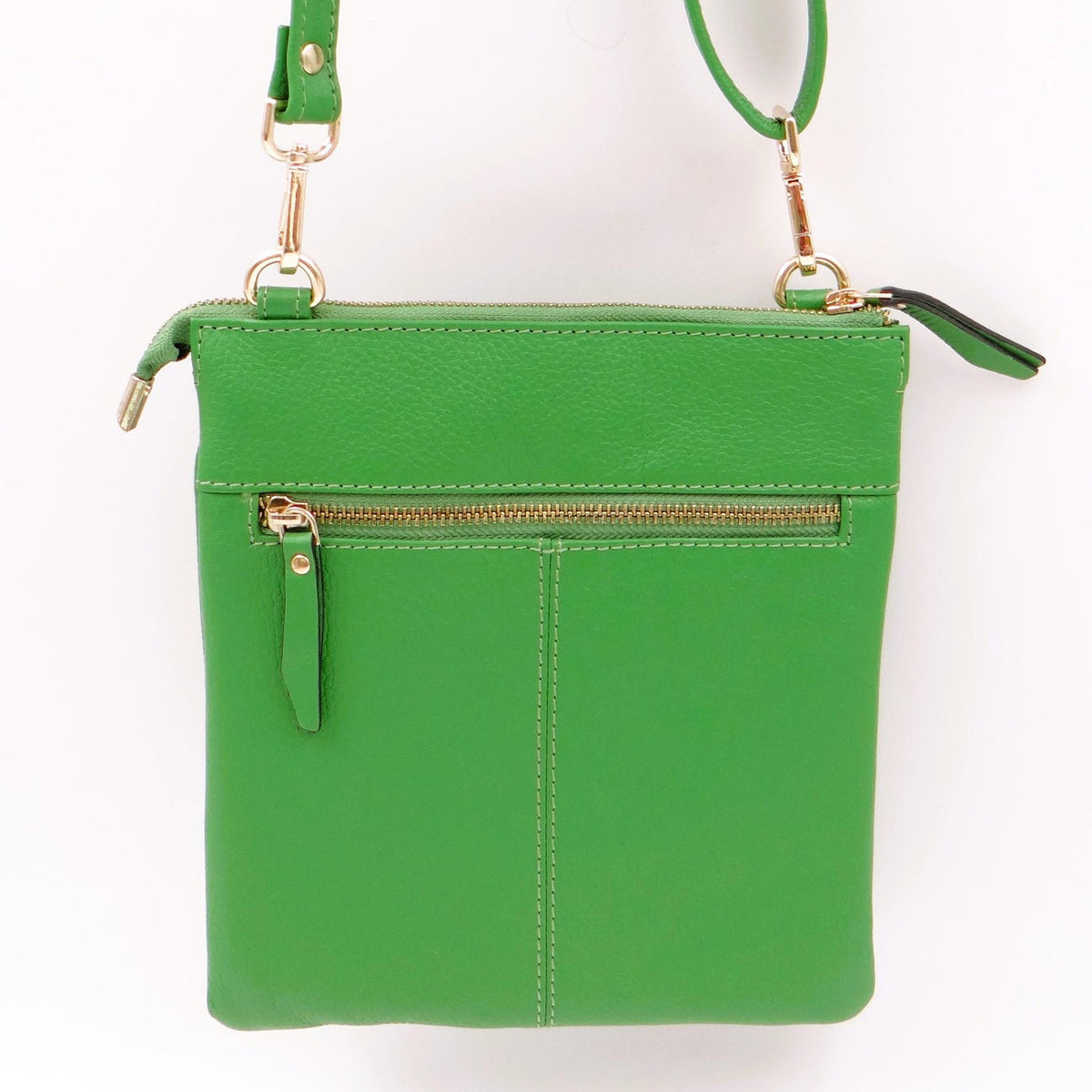 Second Nature green apple handbag, stylish and compact, with a vibrant green color and sleek design for everyday use.