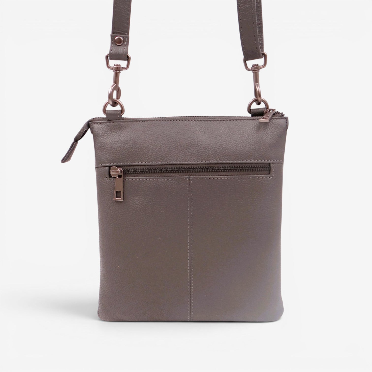 Second Nature grey handbag with sleek design, featuring sturdy handles and subtle branding, perfect for stylish everyday use.