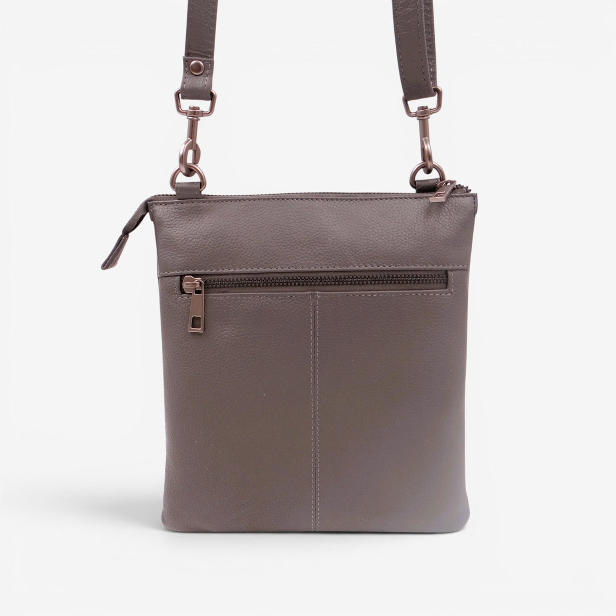 Second Nature grey handbag with sleek design, featuring sturdy handles and subtle branding, perfect for stylish everyday use.