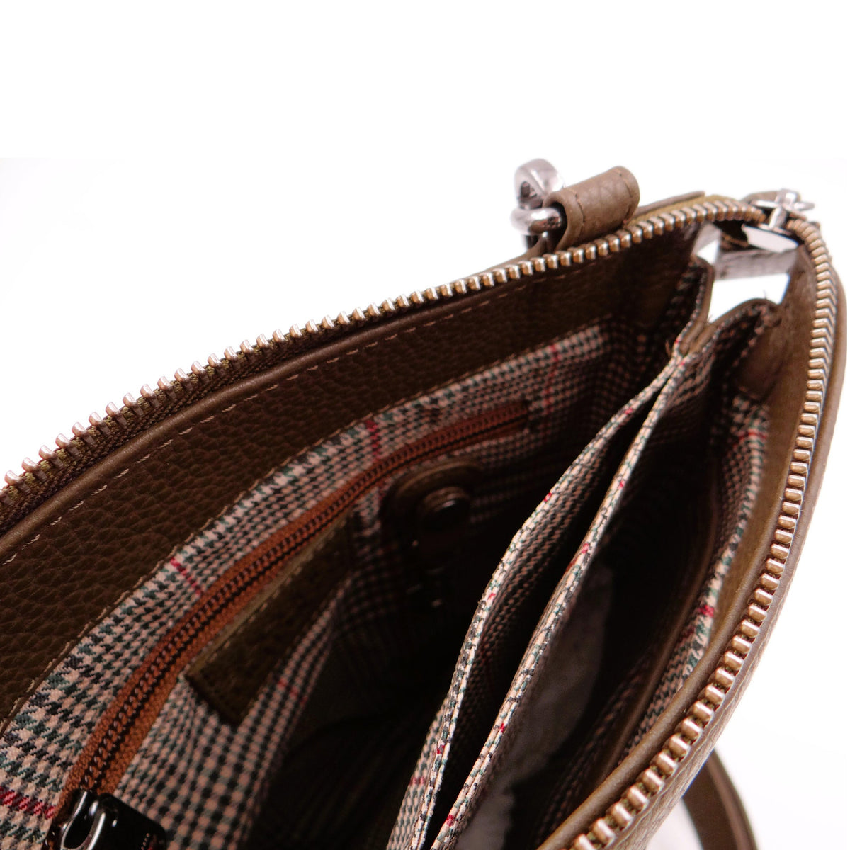 Second Nature handwoven moss green handbag with textured surface and stylish design, showcasing the ST31 Moss model.