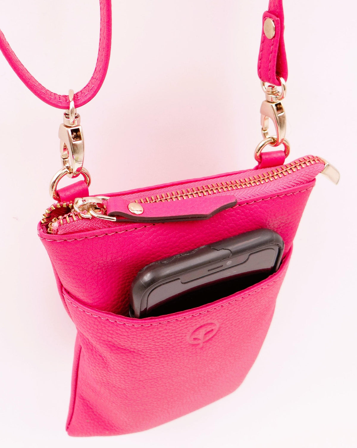 Second Nature Second Nature ST57 Fuchsia handbag with a vibrant pink leather exterior and stylish design.