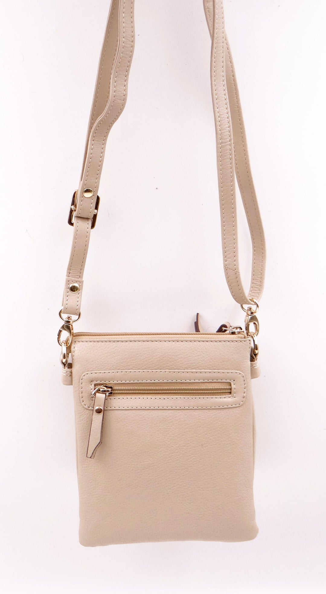 Second Nature Second Nature ST64 Wild Oat handbag with textured leather surface and elegant design, front view.